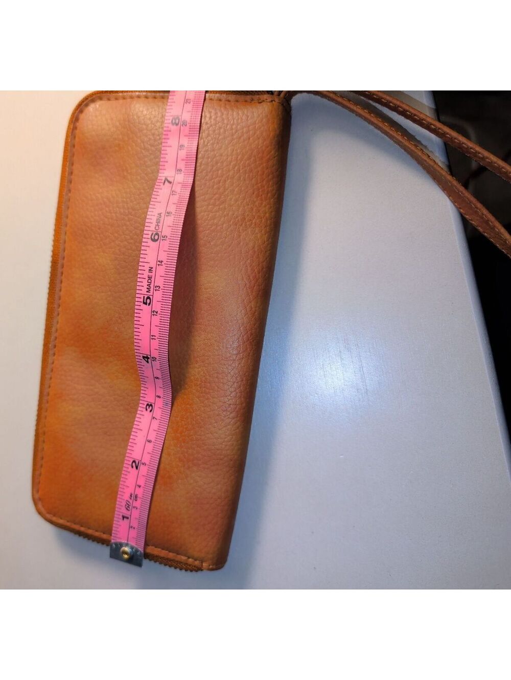 Free People Vegan Leather Zip Wallet Wristlet Womens Boho Fall Casual New - Picture 7 of 9